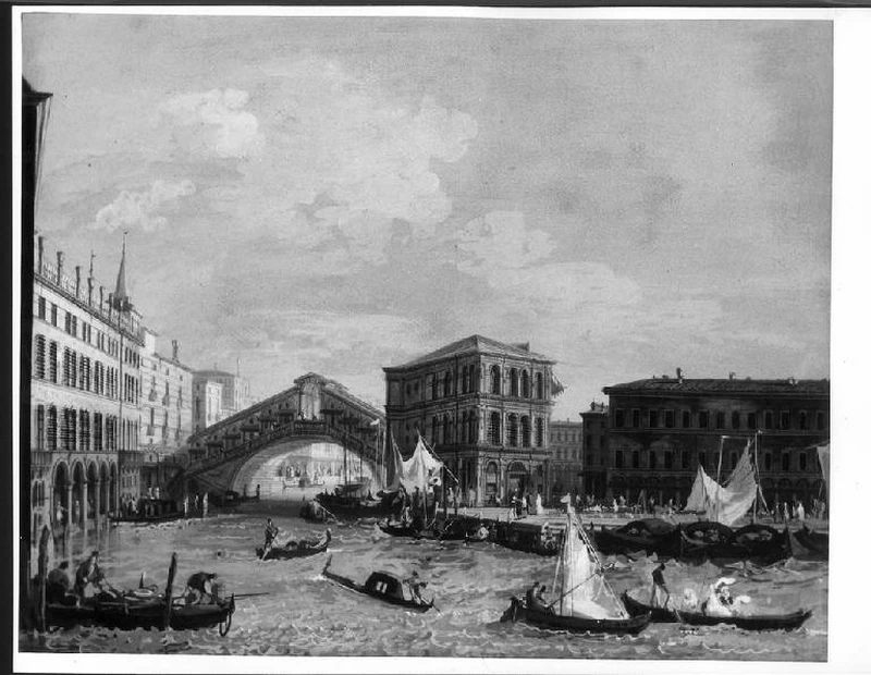 Veduta di Venezia con il Canal Grande ed il Ponte di Rialto - Pinacoteca Ambrosiana, Milano